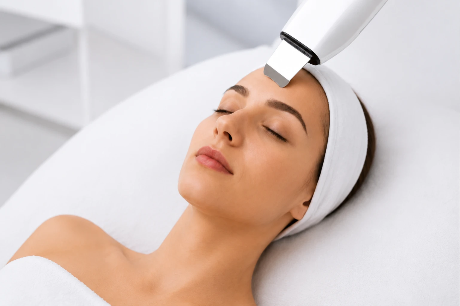 Ultrasonic facial cleansing