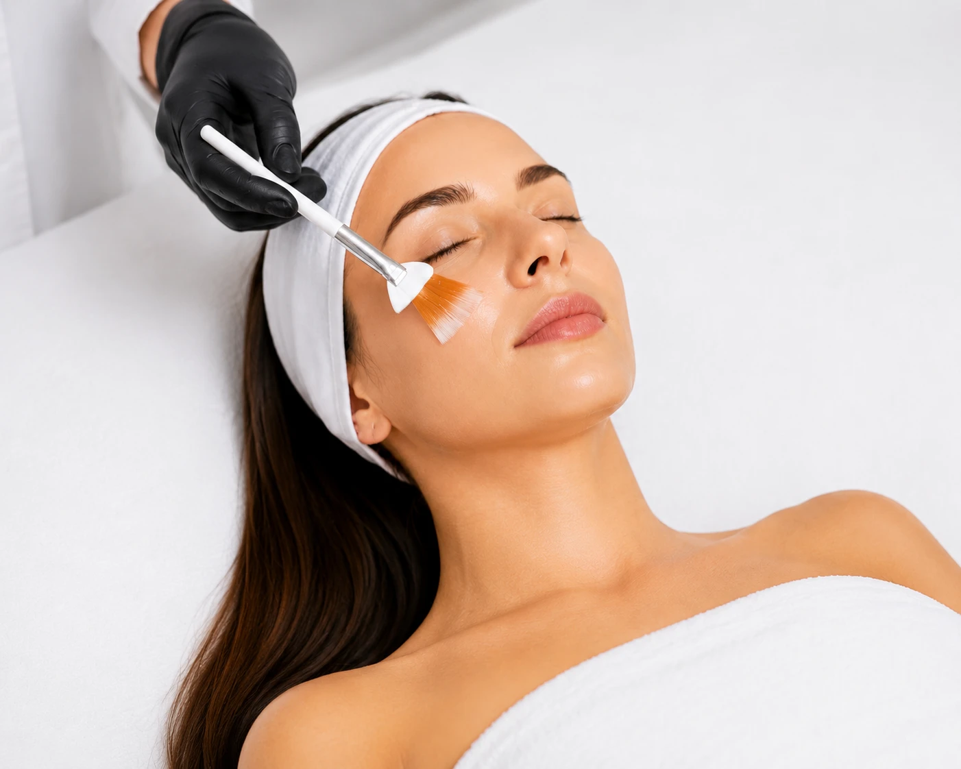 Professional facial peel and cleansing